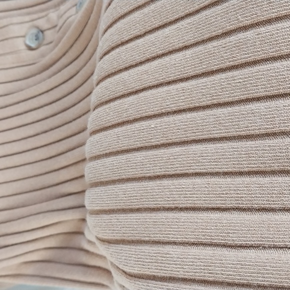 Old Navy Long-Sleeve Rib-Knit Button-Front Mini Shift Dress Size Medium - Picture 5 of 9